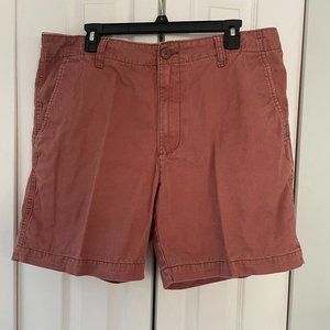 Straight Lived-In Khaki Non-Stretch Shorts for Men